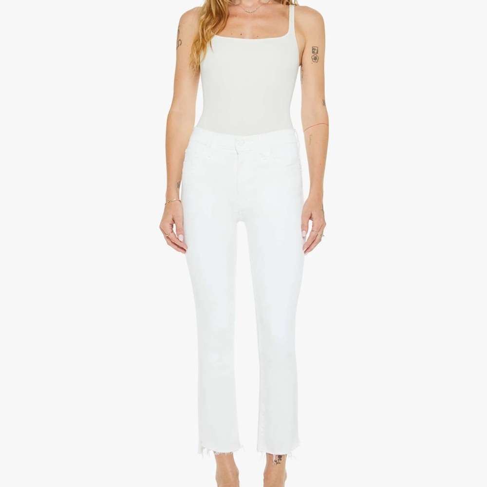 NWT MOTHER The Insider Crop Step Fray